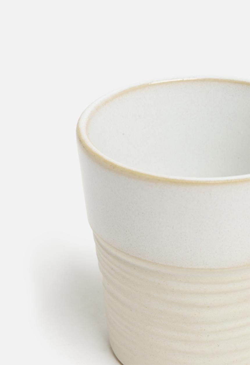 Excellent Houseware - Lassy stoneware mug set of 6-natural
