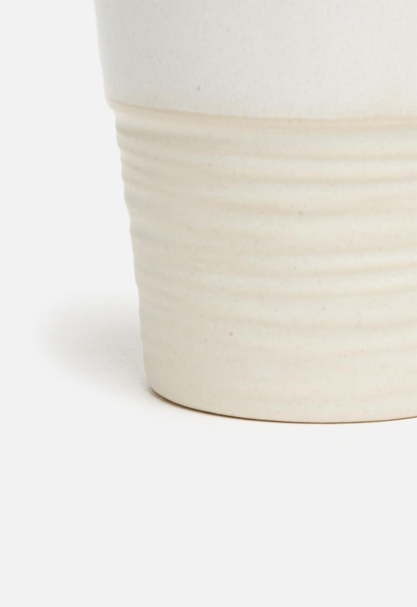 Excellent Houseware - Lassy stoneware mug set of 6-natural