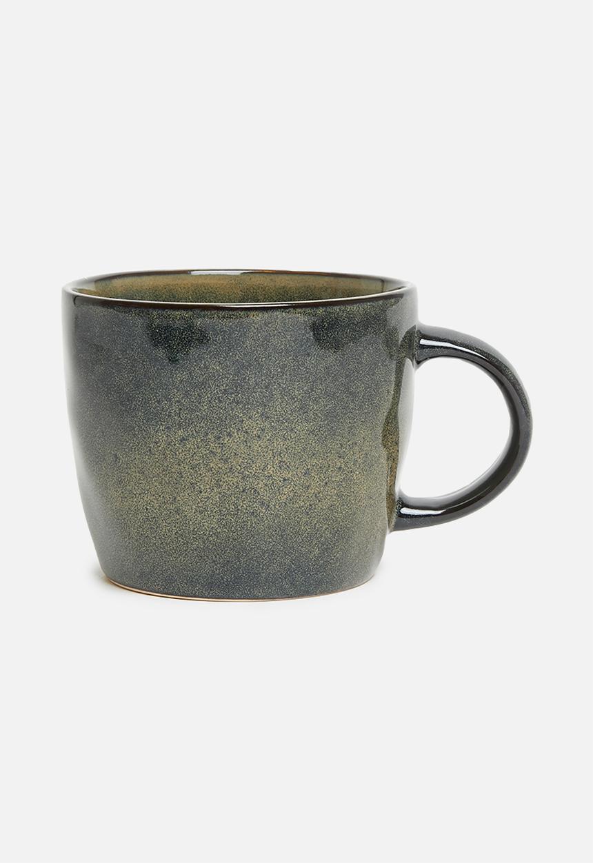 Excellent Houseware - Ivy mugs set of 4 - Black