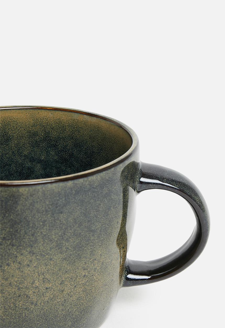 Excellent Houseware - Ivy mugs set of 4 - Black