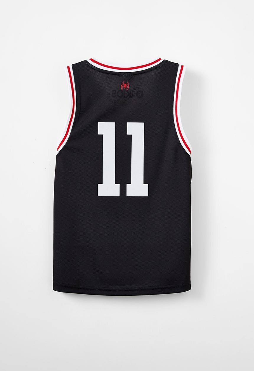 Cotton On - License basketball tank - lcn mar black/spiderman hang time