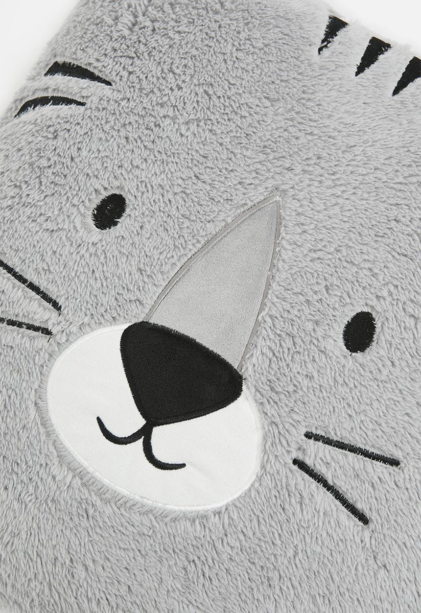 H&S - Tiger cuddle cushion - grey