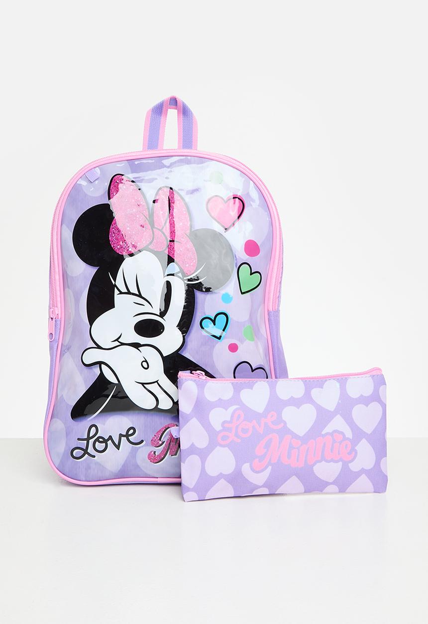 Pop Candy - Minnie value backpack with pencil bag - lilac
