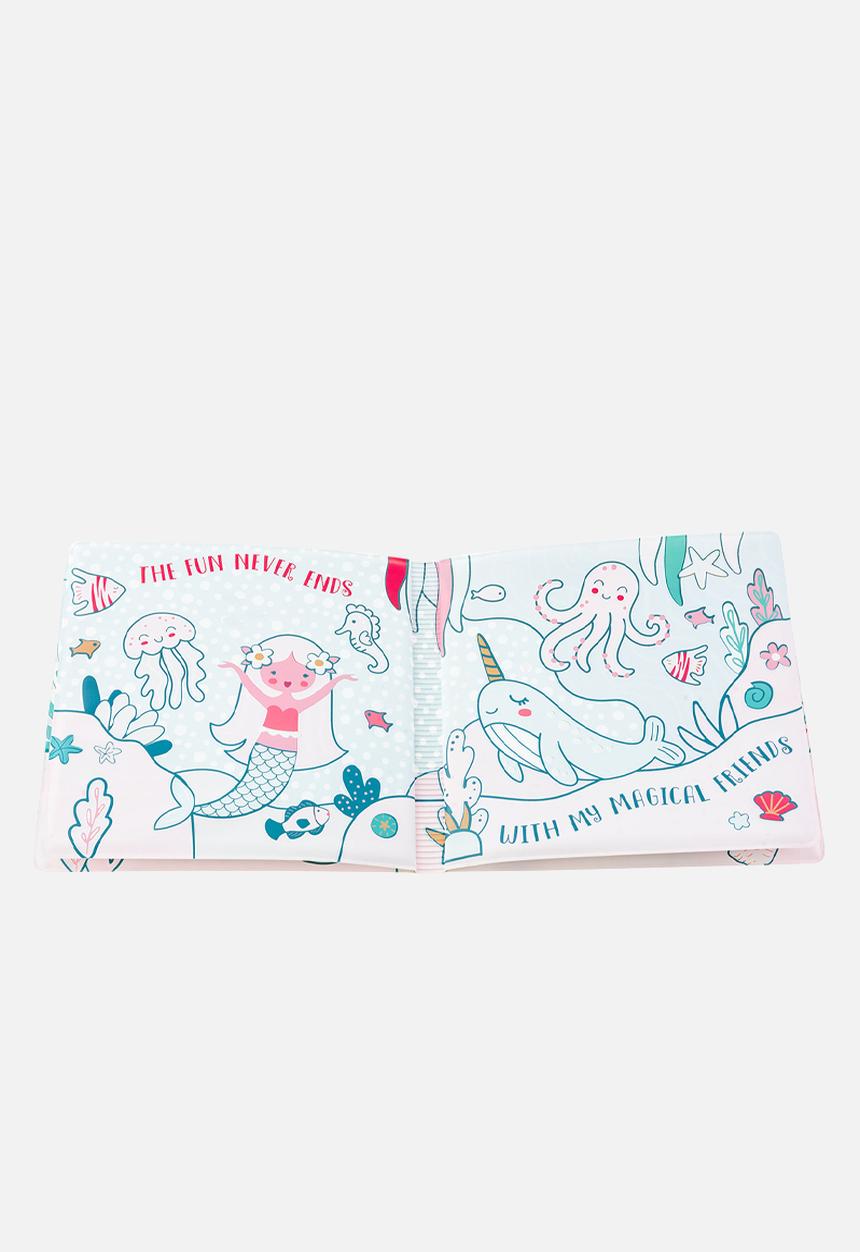 Stephen Joseph - Color changing bath book mermaid  - multi