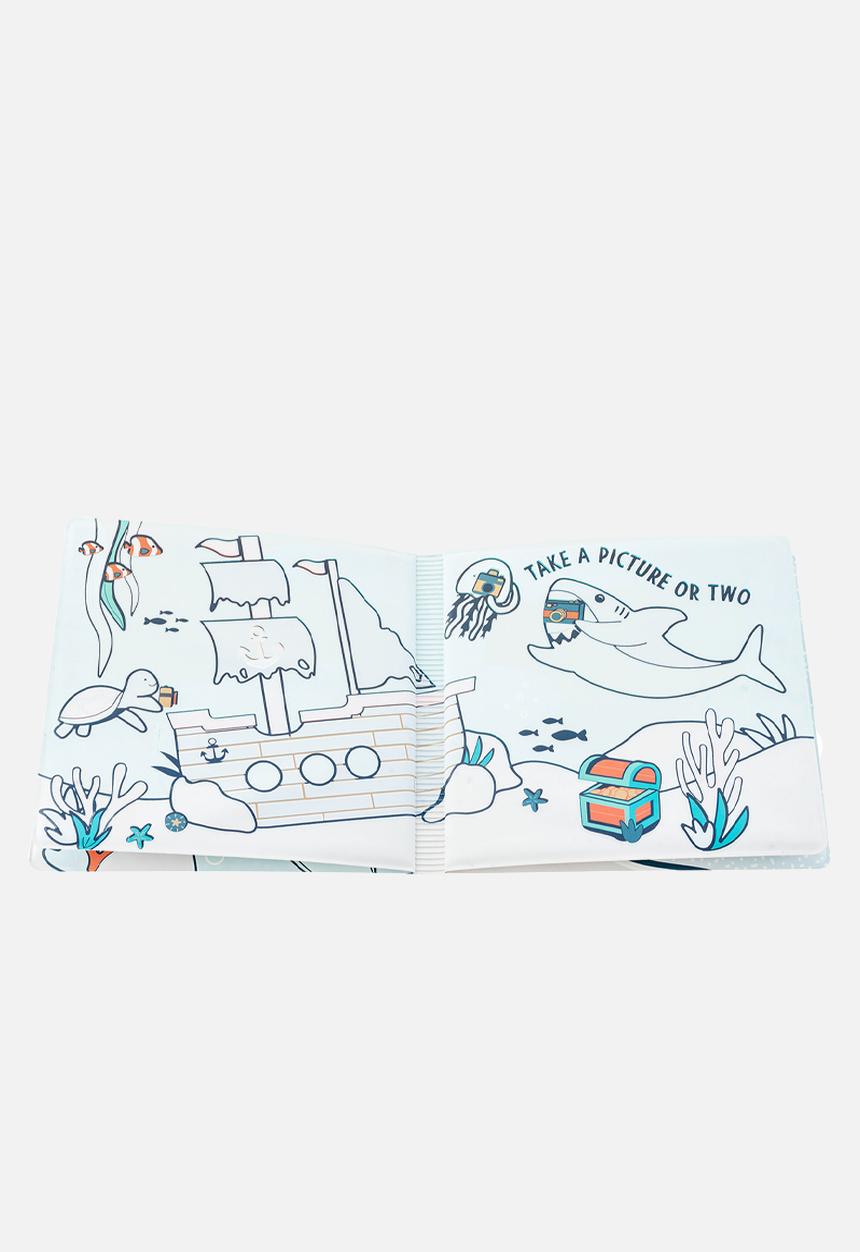 Stephen Joseph - Color changing bath book shark  - multi