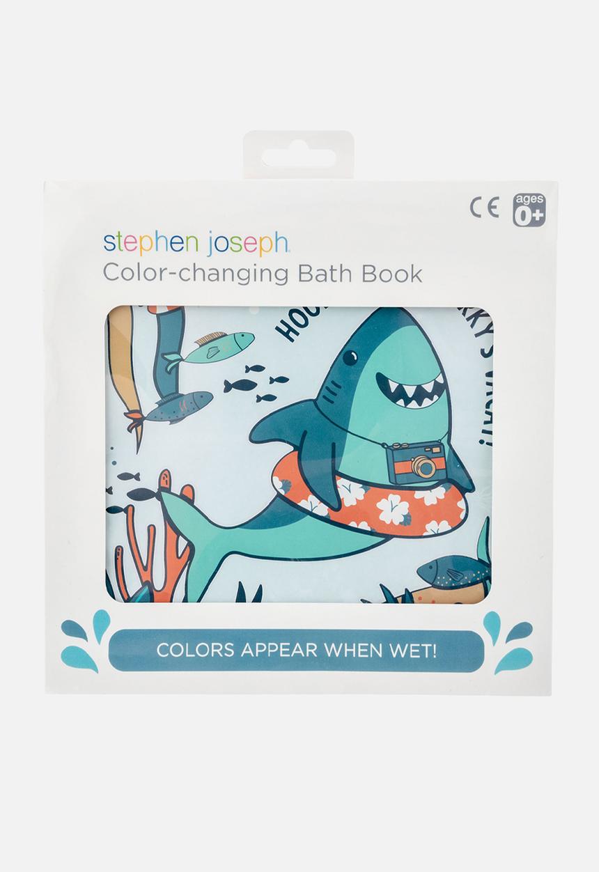 Stephen Joseph - Color changing bath book shark  - multi