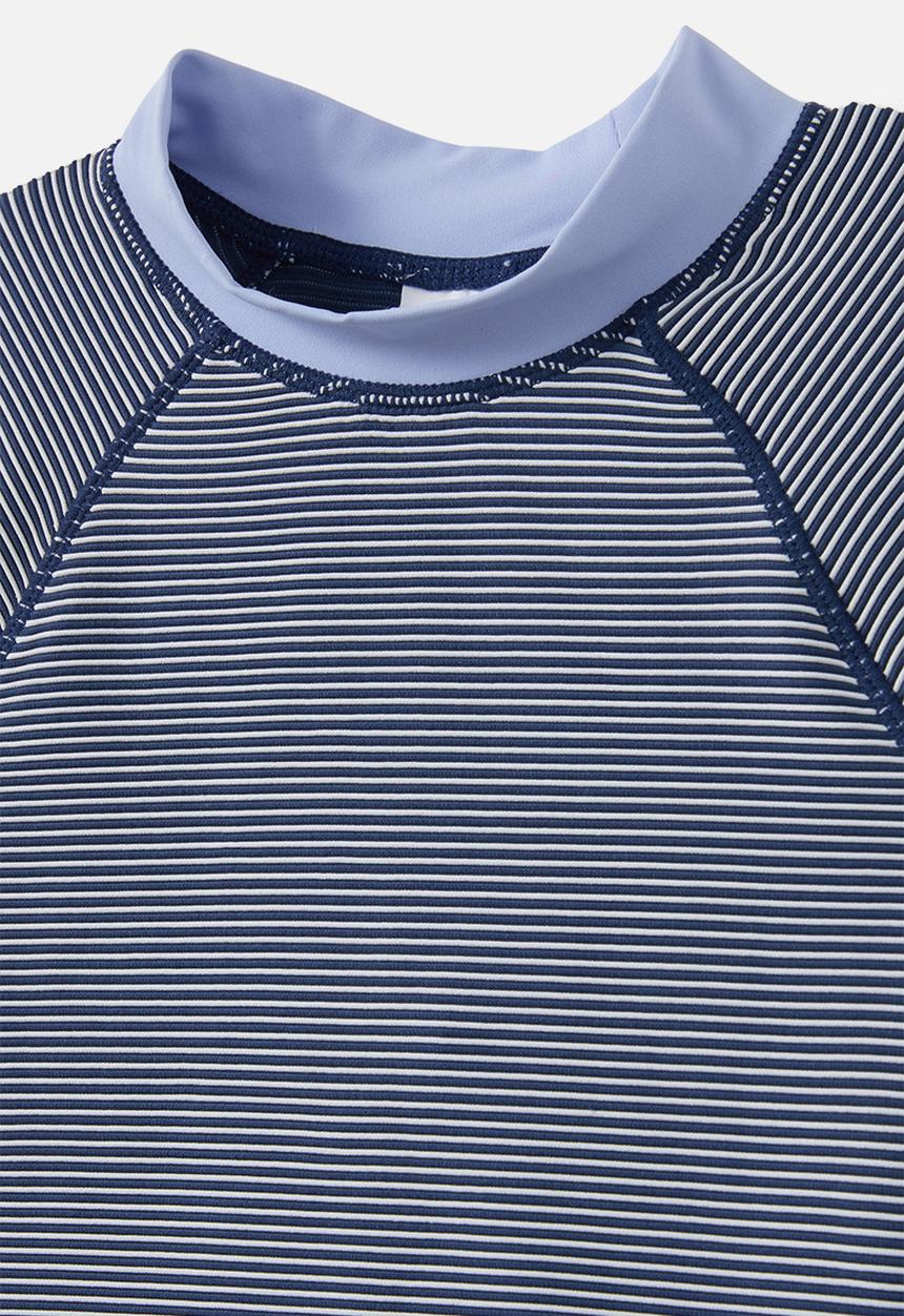 Cotton On - Flynn rash vest and billy boyleg trunk set - in the navy/texture stripe