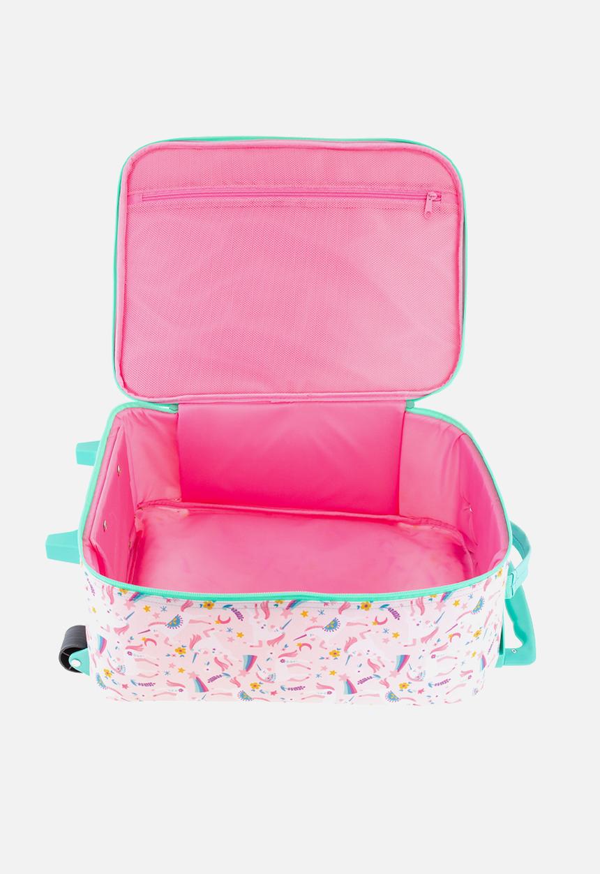 Stephen Joseph - All over print rolling luggage unicorn  - multi