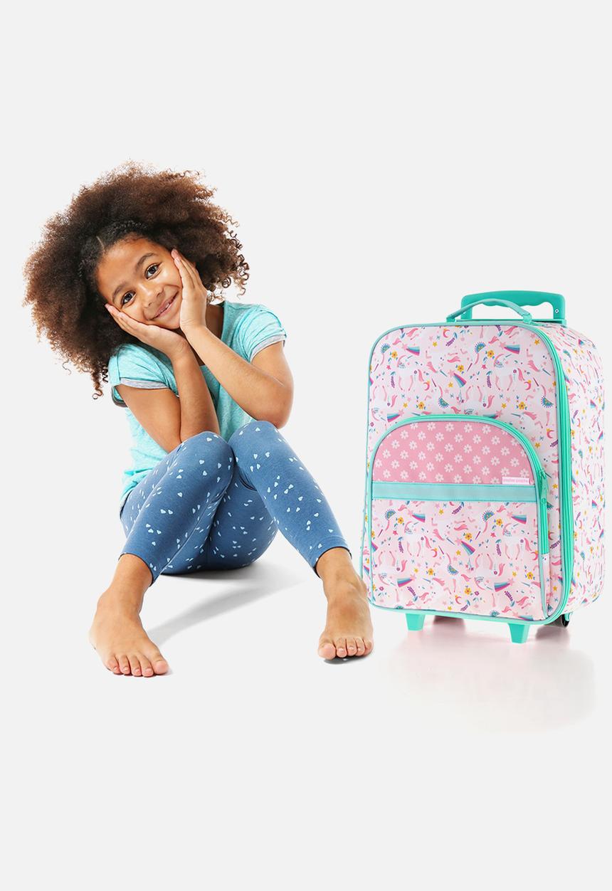 Stephen Joseph - All over print rolling luggage unicorn  - multi