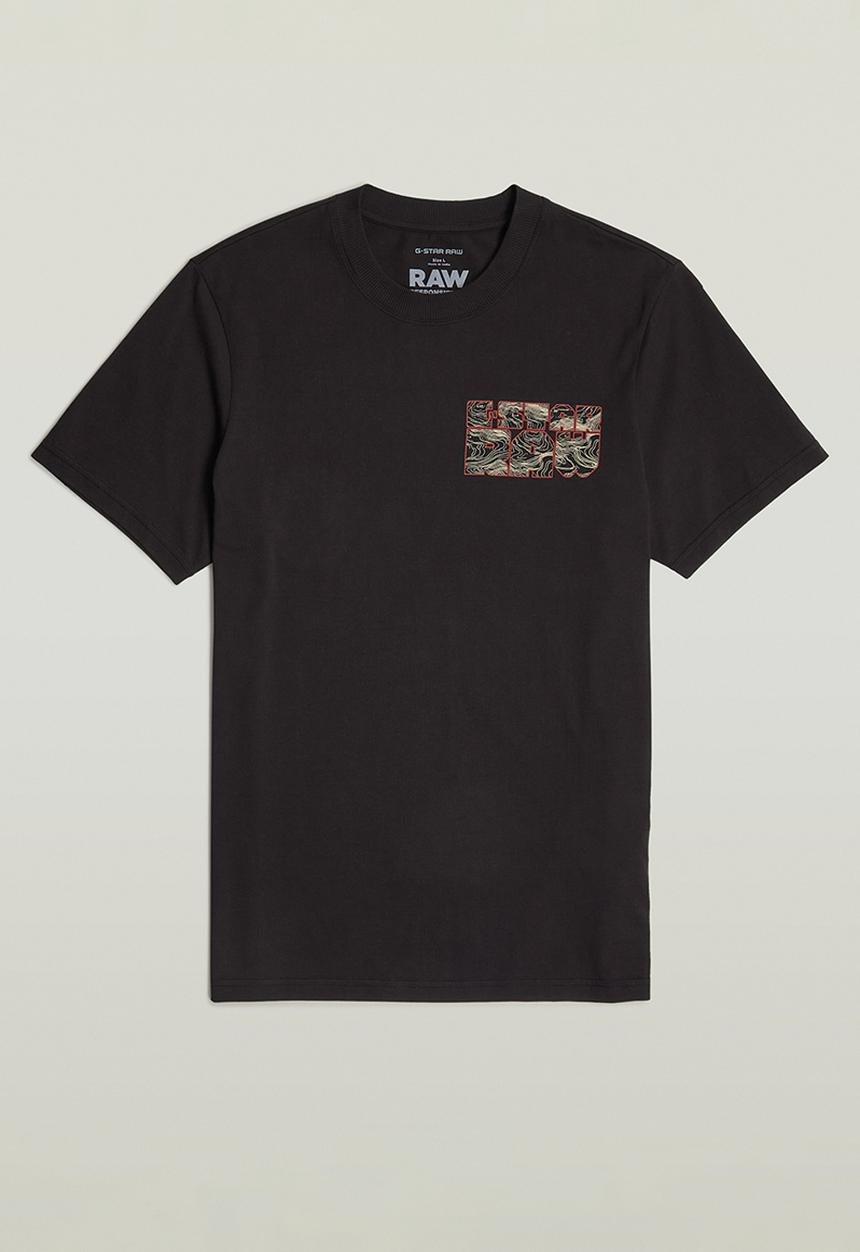 G-STAR - Topography chest gr slim r t - dk black