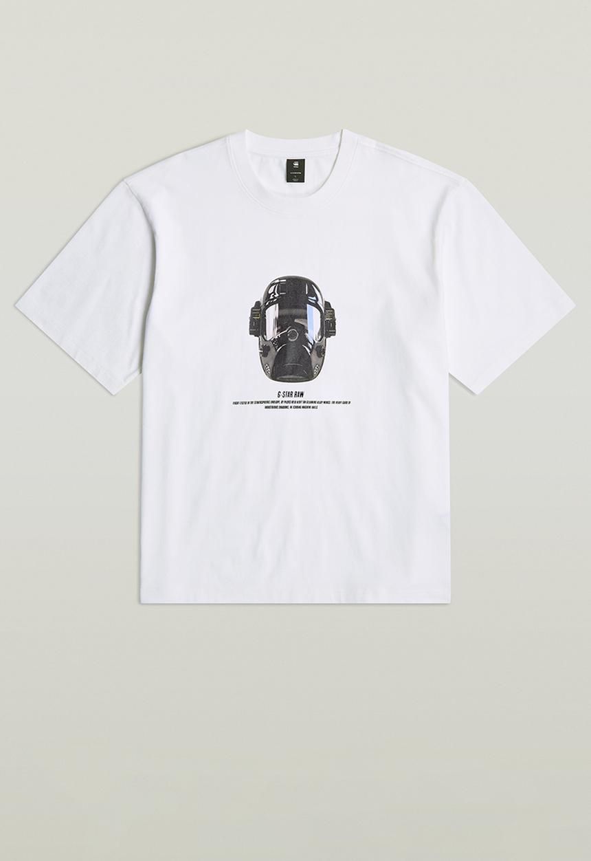 G-STAR - Mask gr boxy r t - white