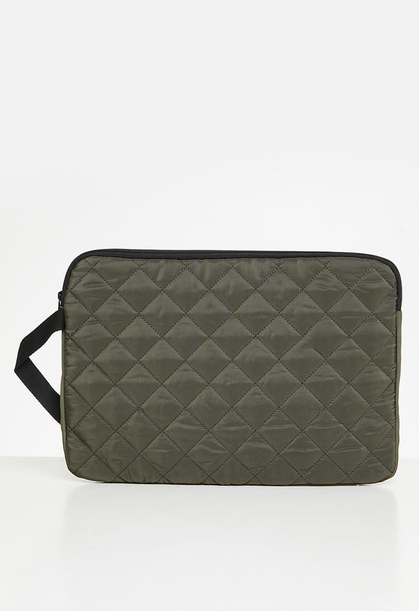 Pop Candy - G & s quilted lapton sleeve - olive