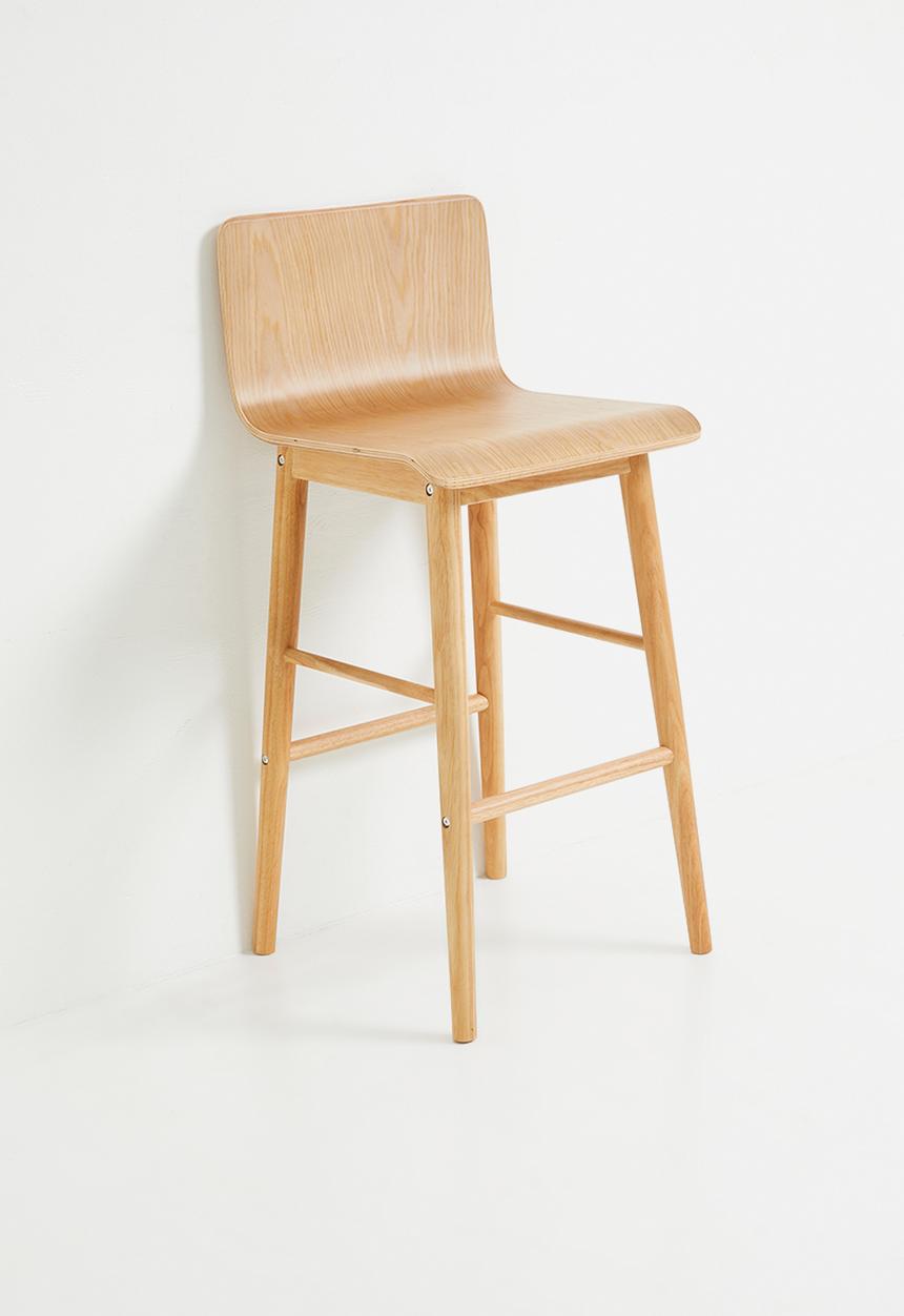 Sixth Floor - Magna wooden barstool - Natural