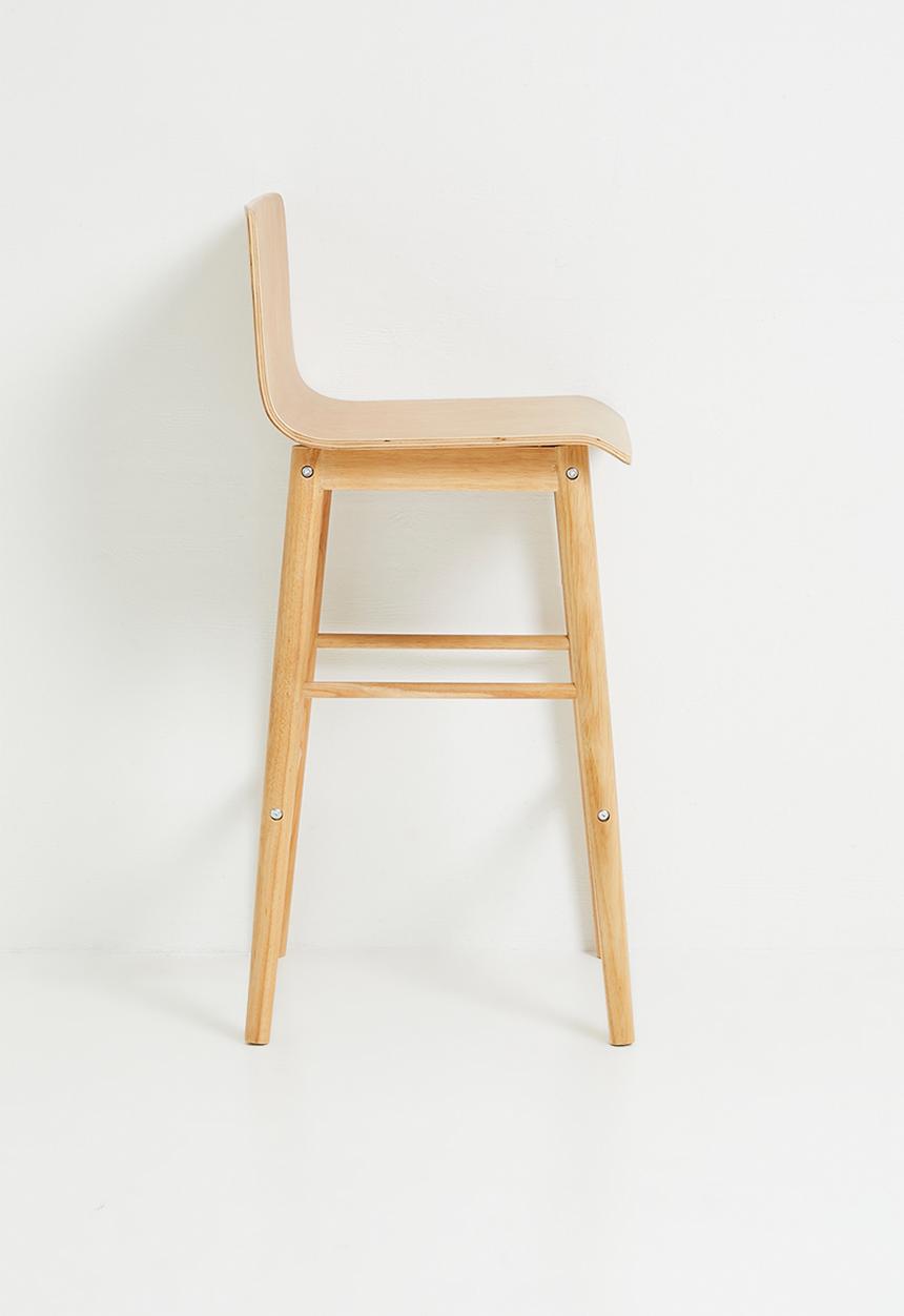 Sixth Floor - Magna wooden barstool - Natural