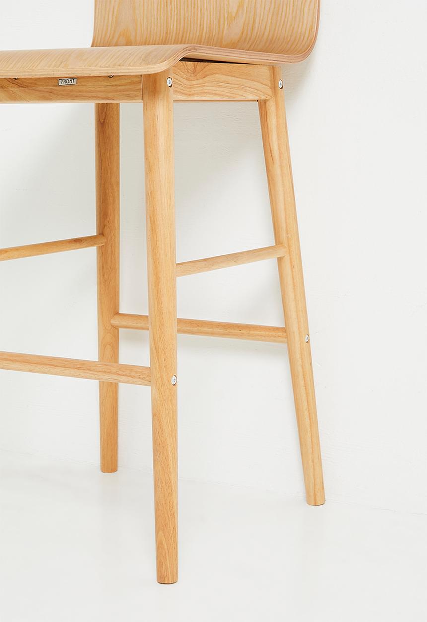 Sixth Floor - Magna wooden barstool - Natural