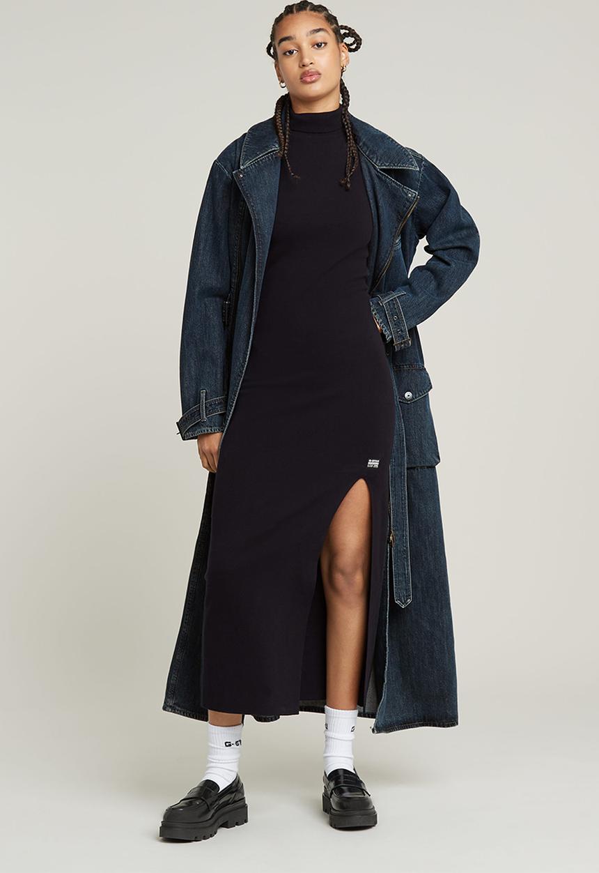 G-STAR - NY RAW slim dress s\l wmn - Black