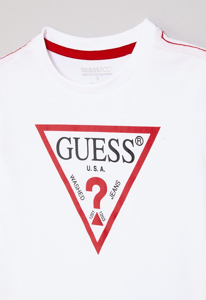 GUESS - Short sleeve T-shirt core - pure white