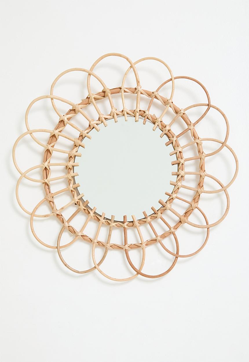 H&S - Flower shaped round mirror