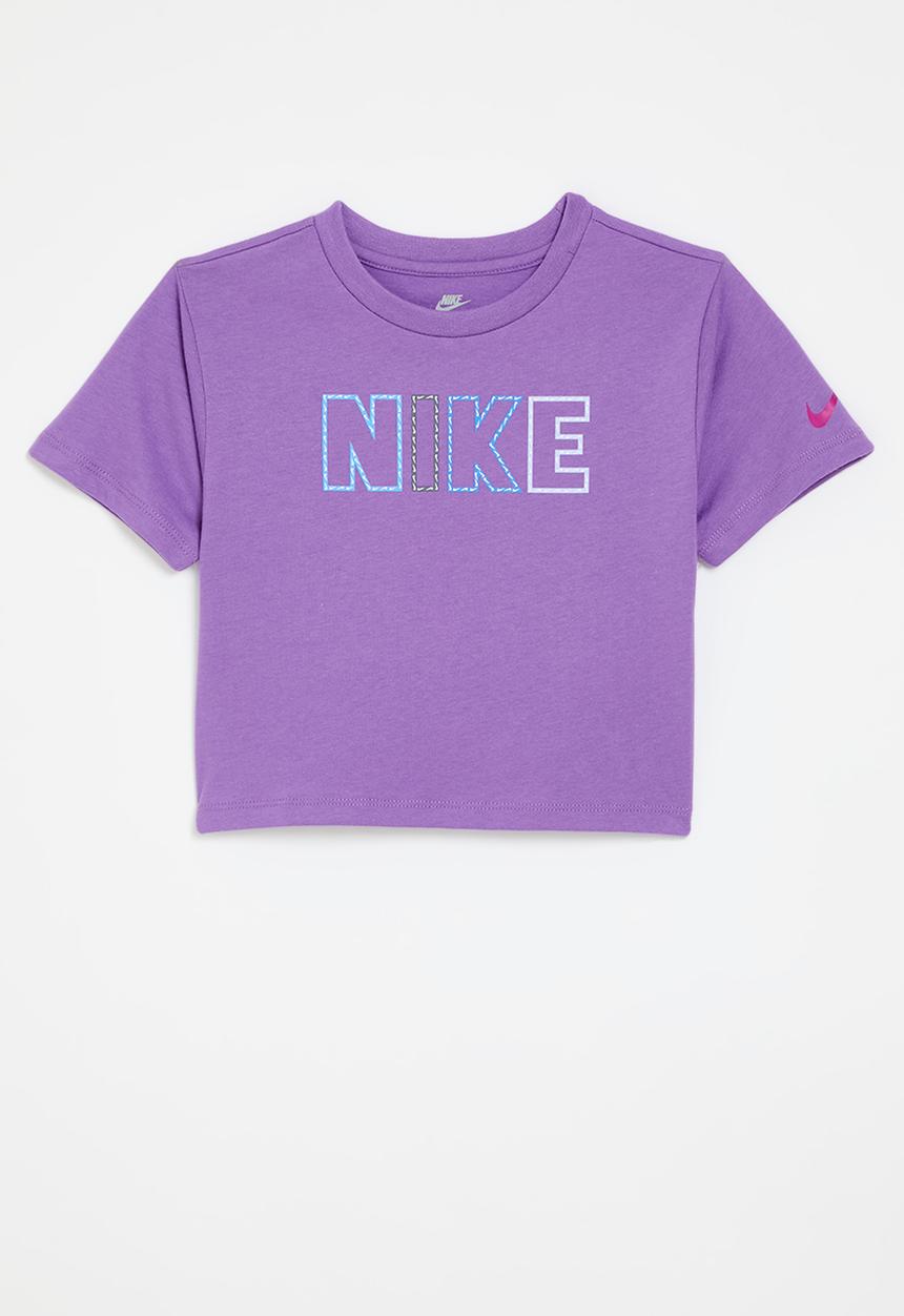 Nike - Nkg femme pop tee - black raspberry