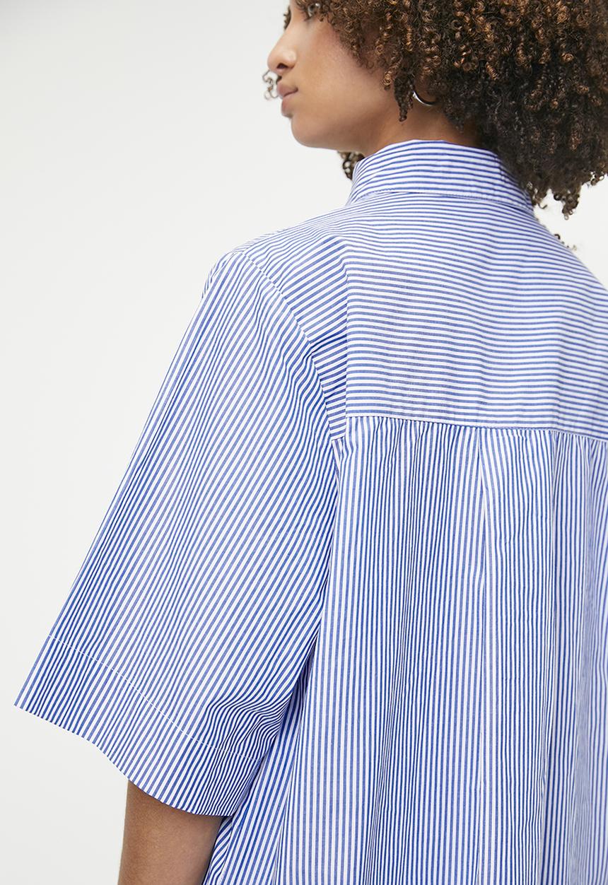 Me&B - The Perfect Boxy Shirt - Bluestripe