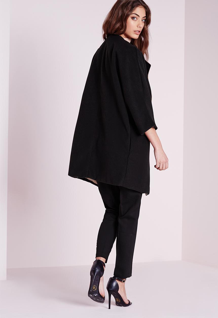 Missguided - Contrast felt blanket jacket 