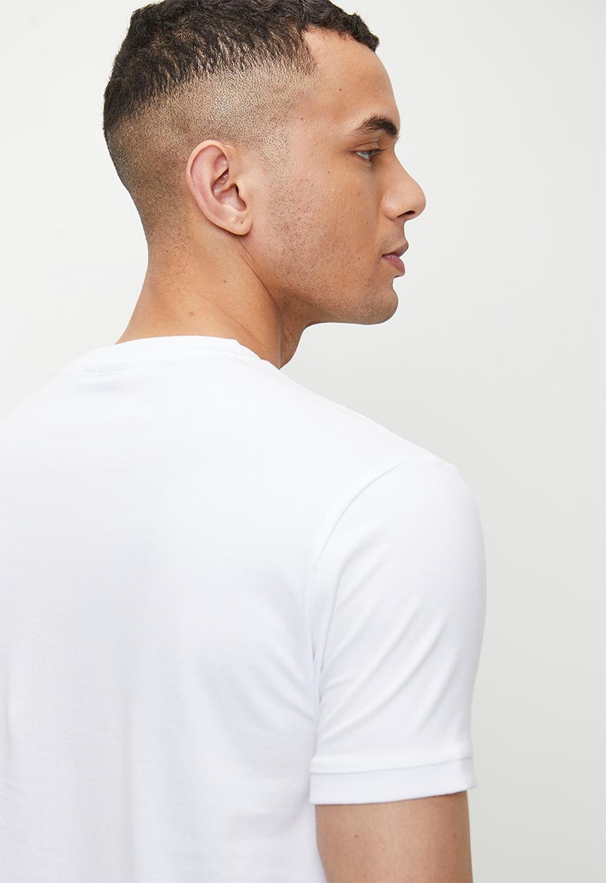POLO - Thebe pjc cuffed ss tee - white
