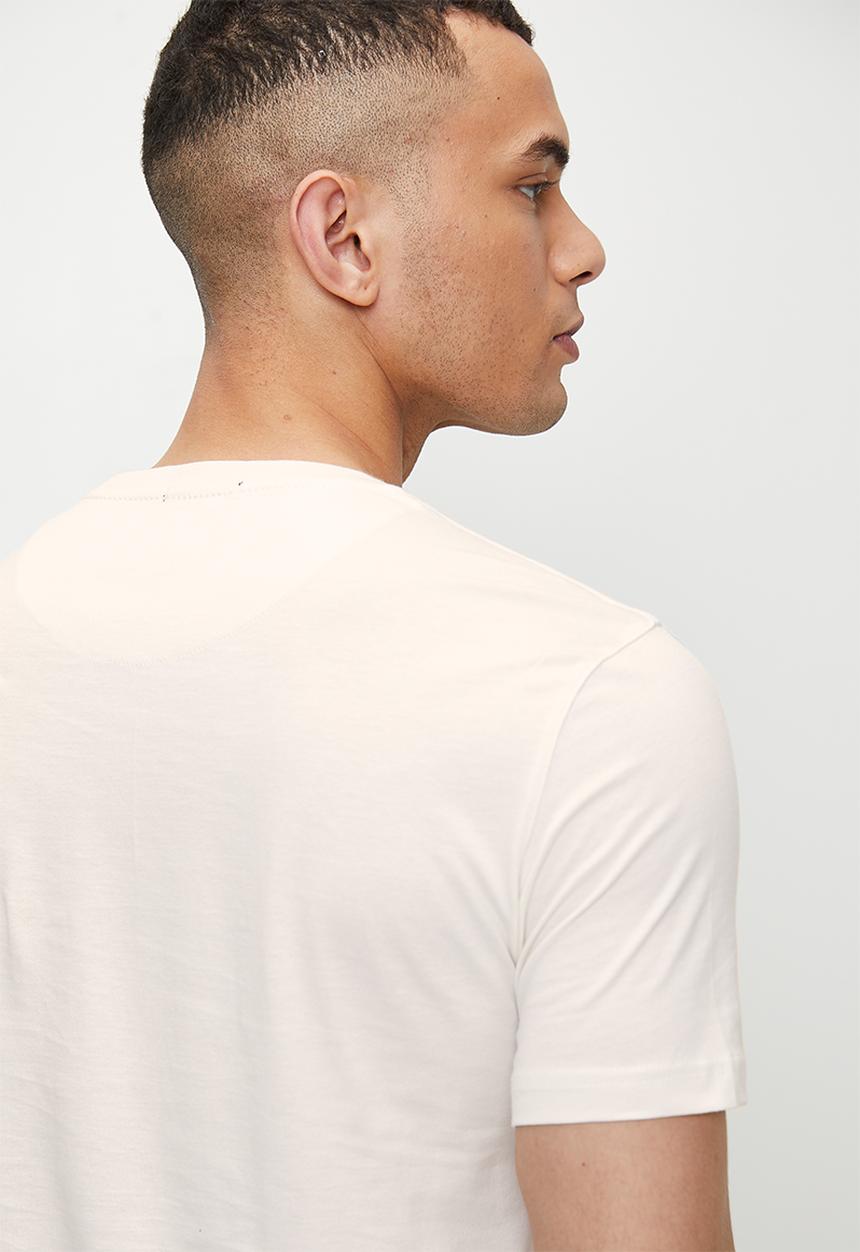 POLO - Vinny logo printed ss tee - off white