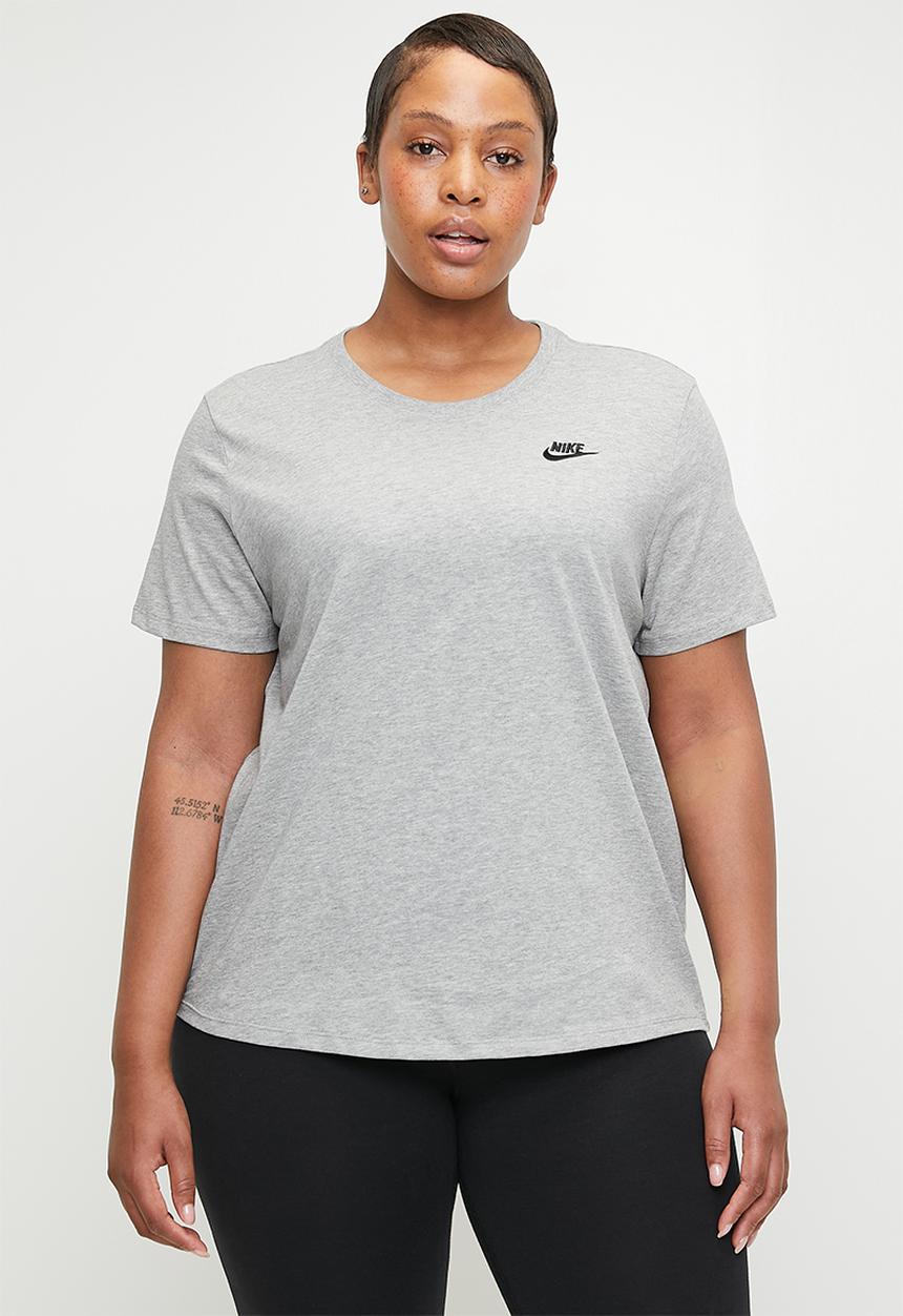Nike - Nike Plus Sportswear Essentials Tee - dk grey heather/black