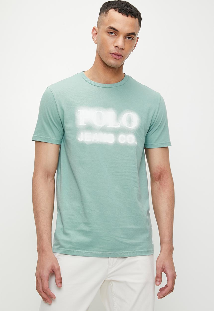 POLO - Trent pjc logo ss tee - aqua