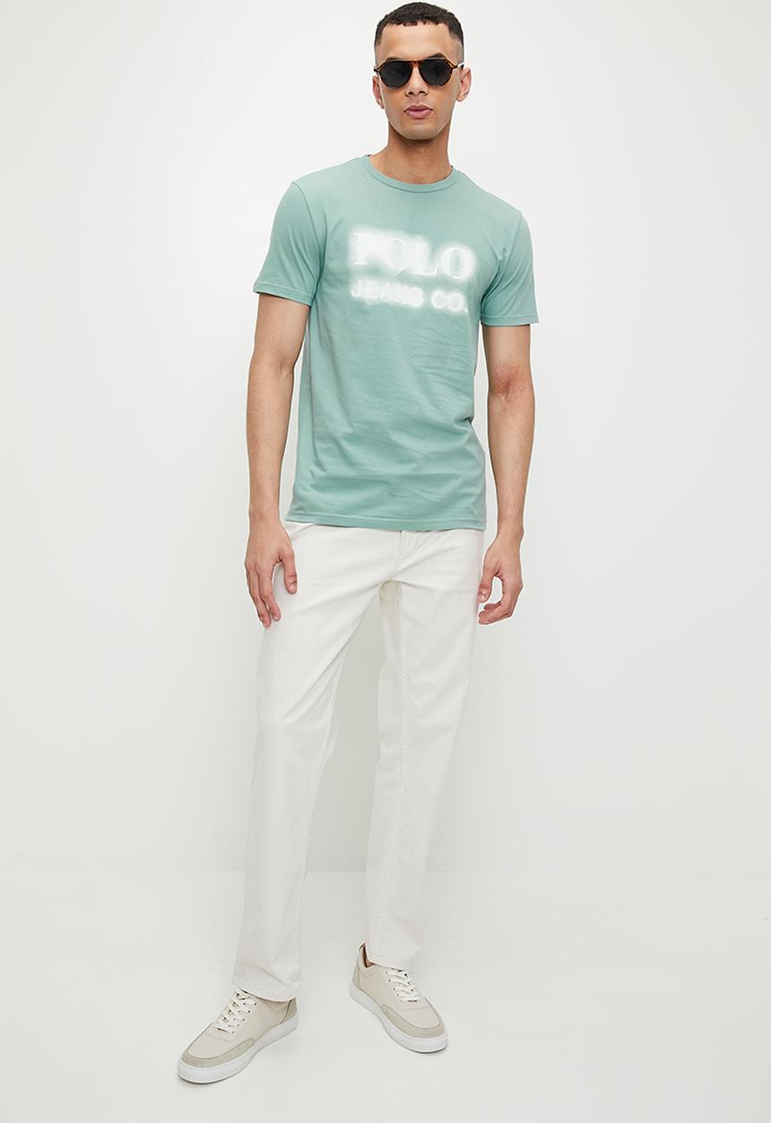POLO - Trent pjc logo ss tee - aqua