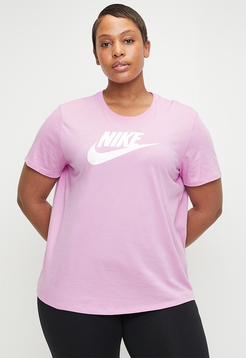 Nike - Nike Plus Icon Futura Club Tee - Beyond Pink & White 