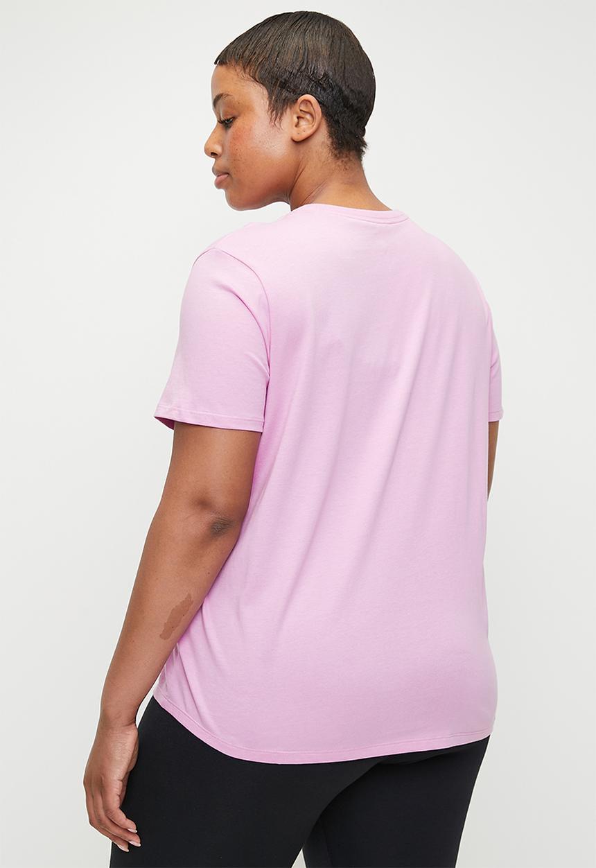 Nike - Nike Plus Icon Futura Club Tee - Beyond Pink & White 