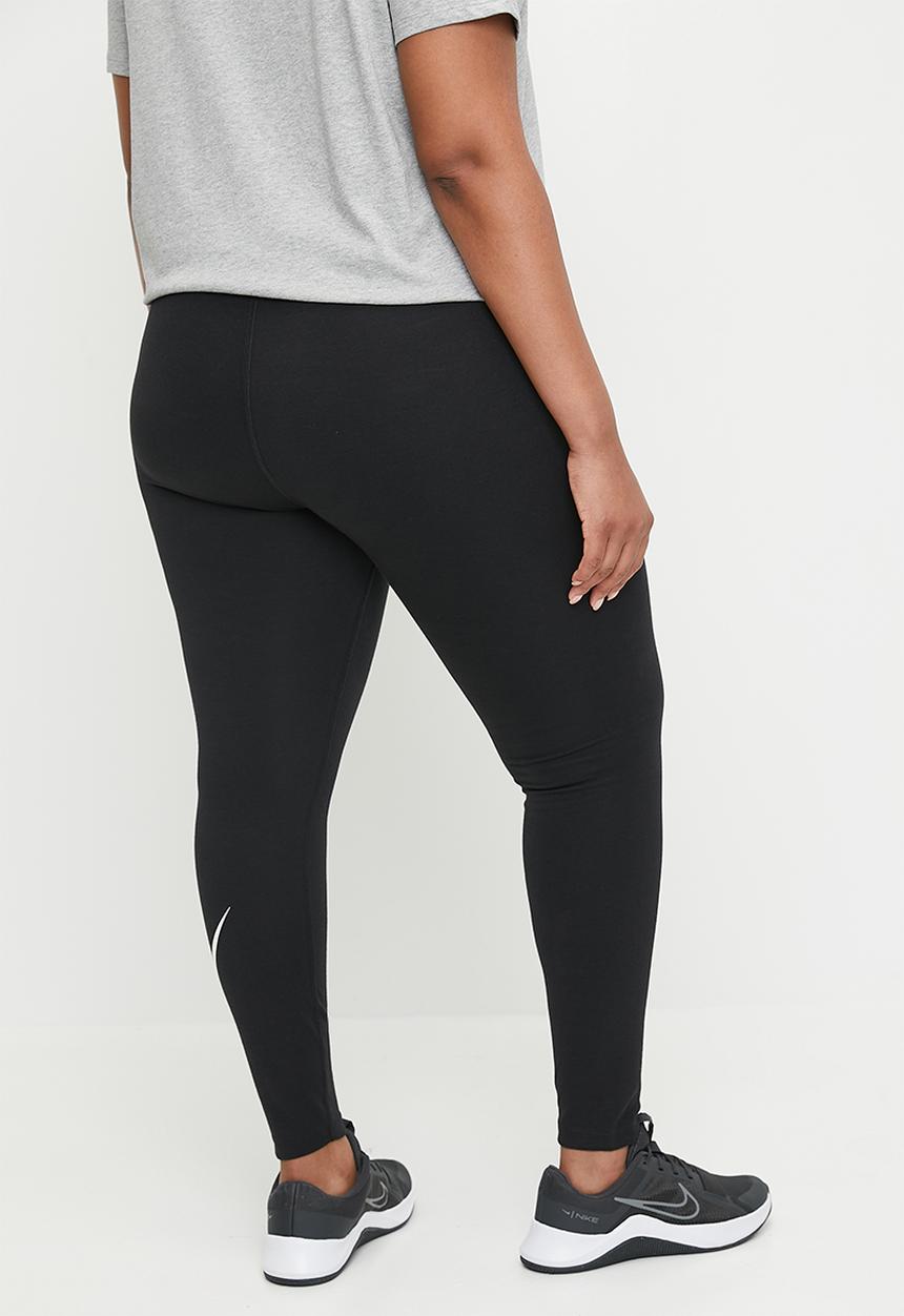 Nike - Nike Plus High Waisted Swoosh Leggings - Black