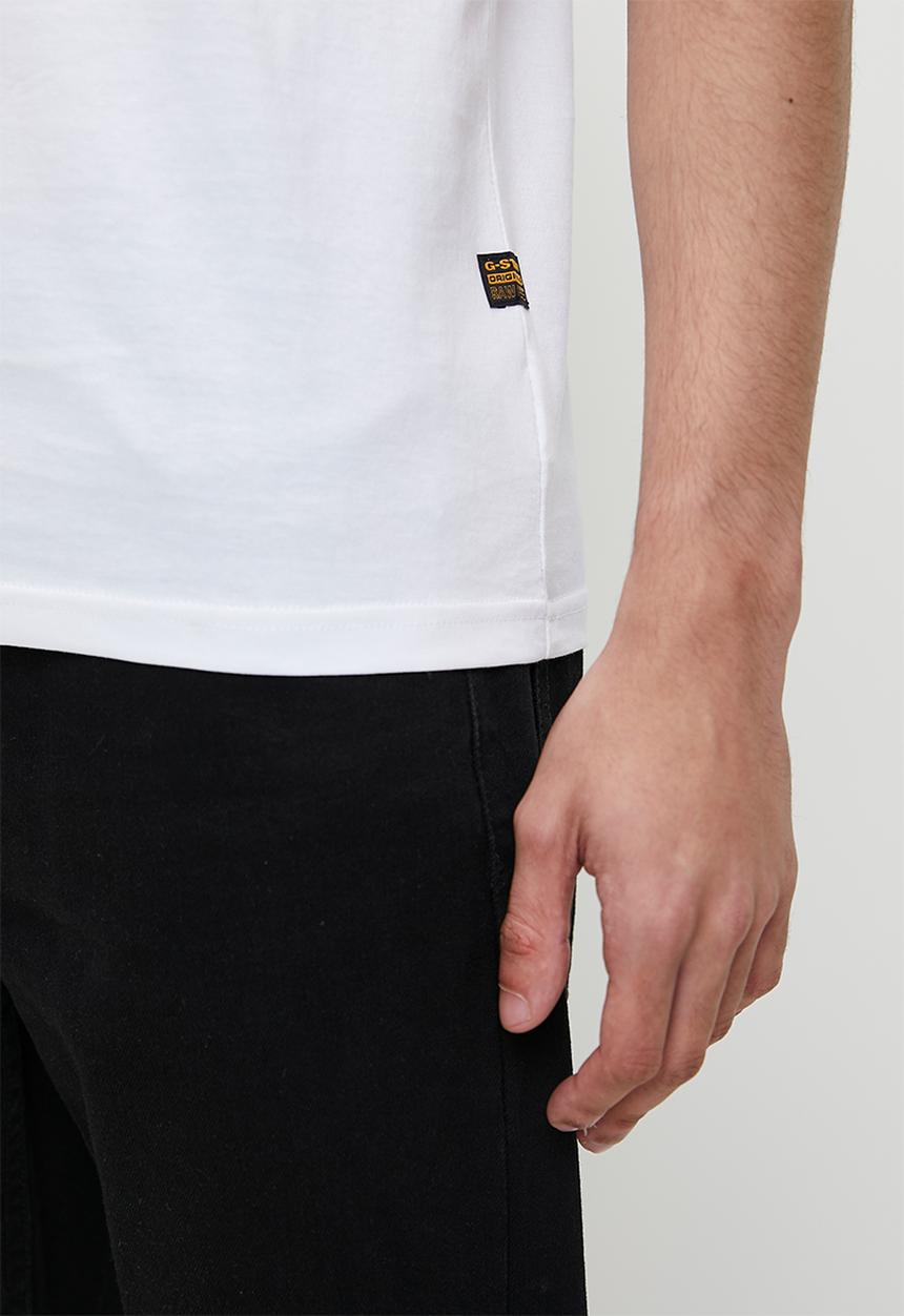 G-STAR - 3D Raw. Logo Slim R T S\S - White