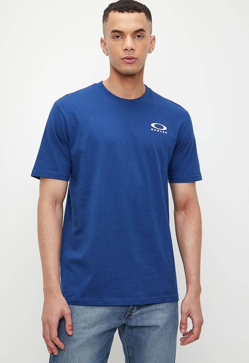 Oakley - Golden hour bark tee - crystal blue