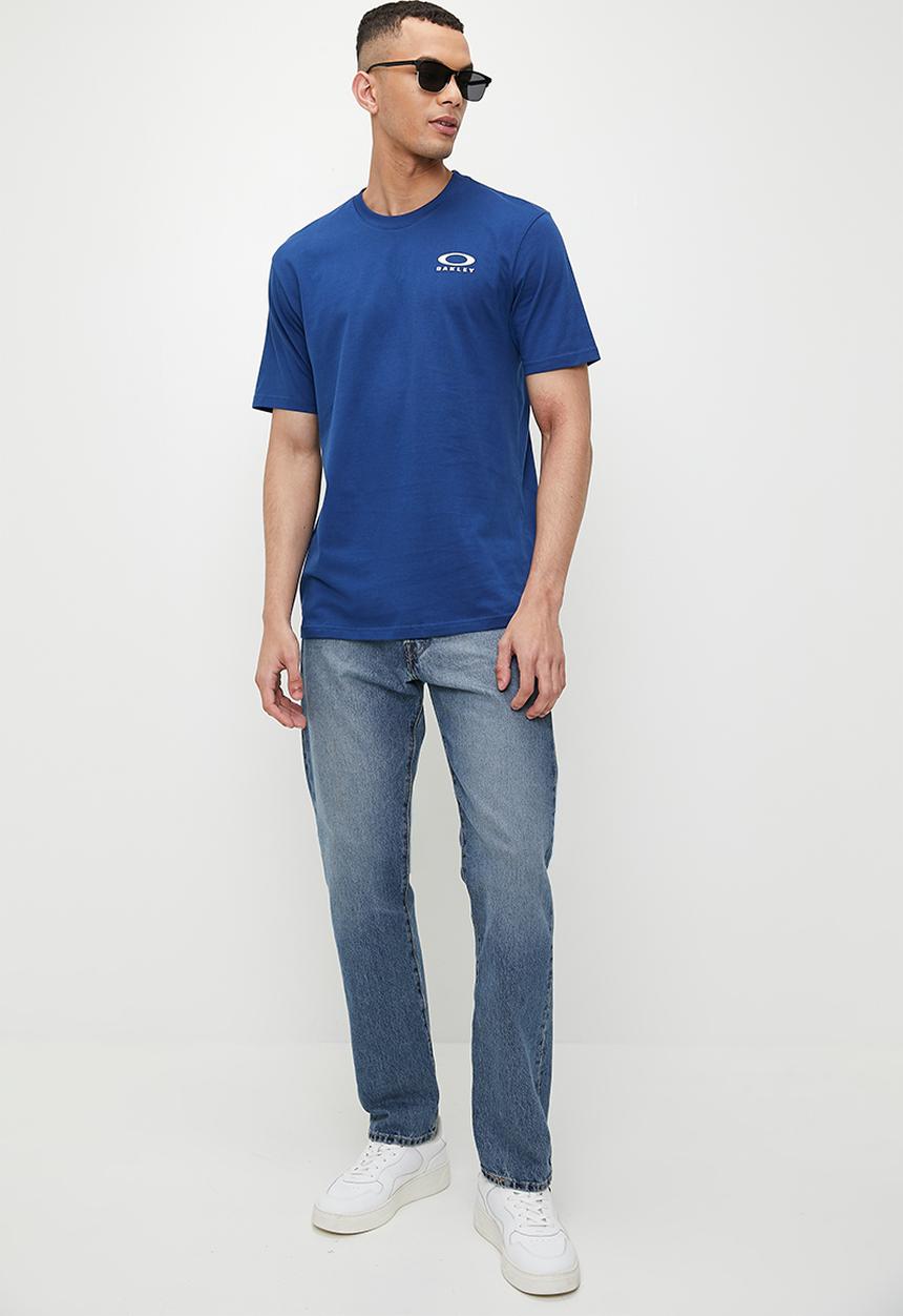 Oakley - Golden hour bark tee - crystal blue