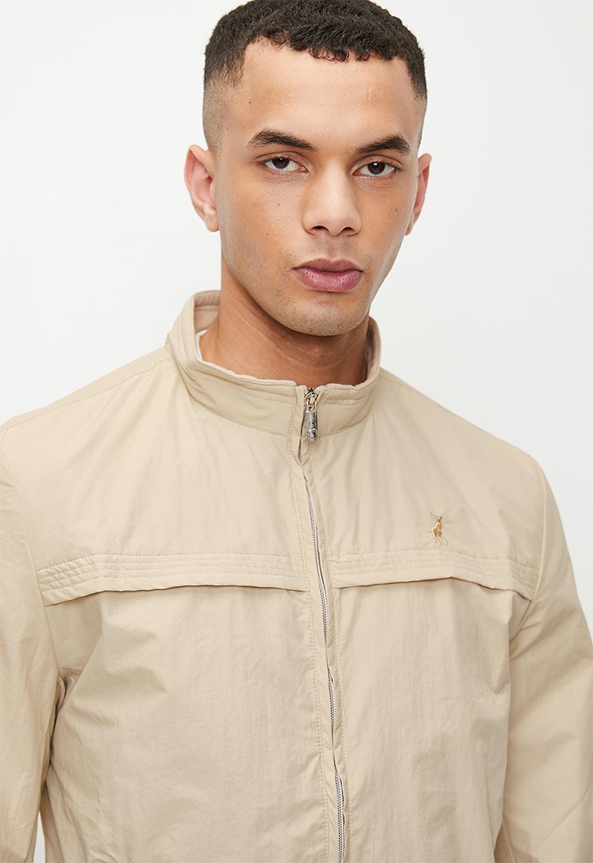 POLO - Harry Cotton Harrington Jacket - Stone