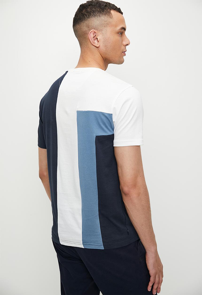 POLO - Chapelle Colourblock Short Sleeve Tee - Blue