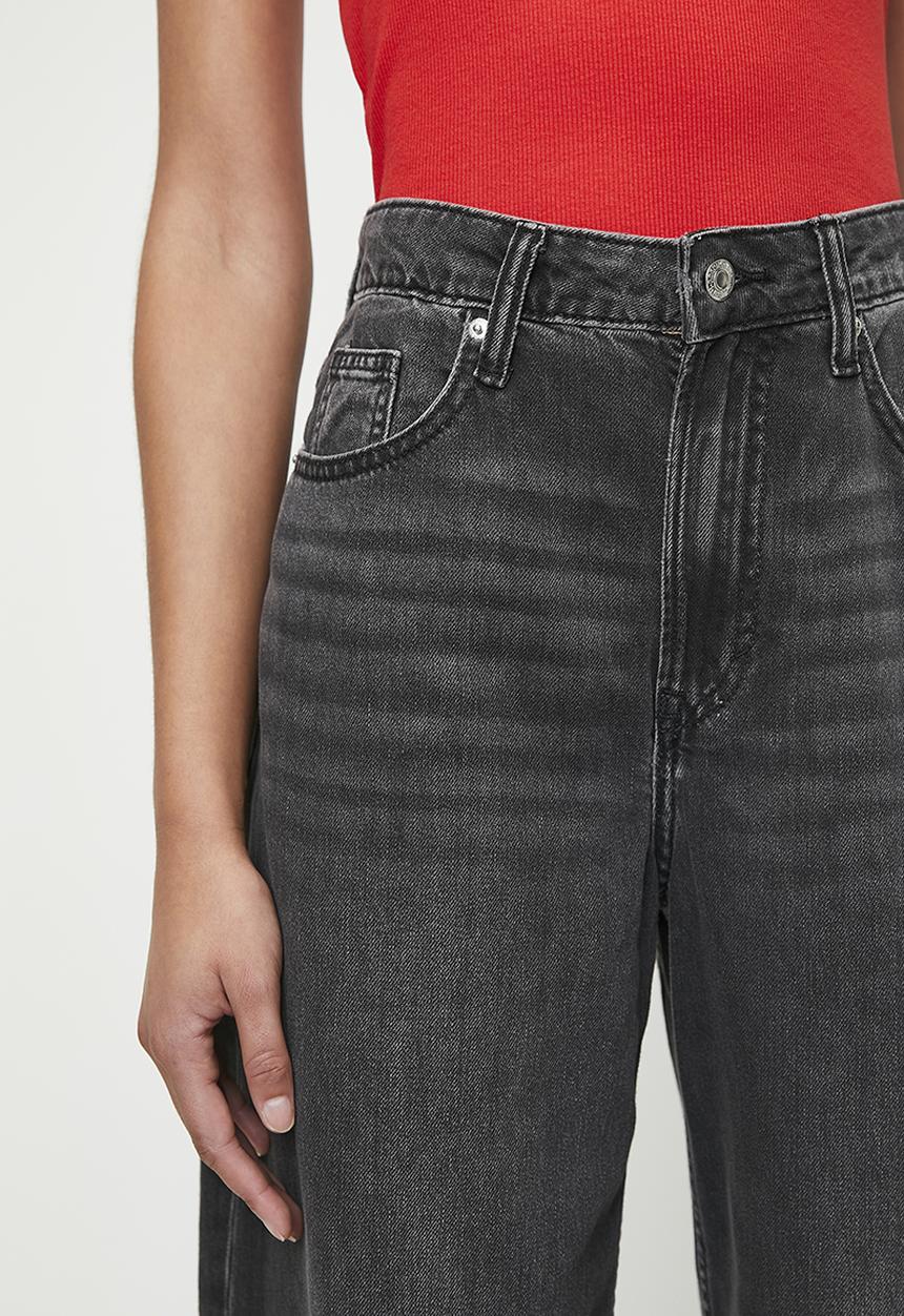 H&M - Baggy high jeans - black
