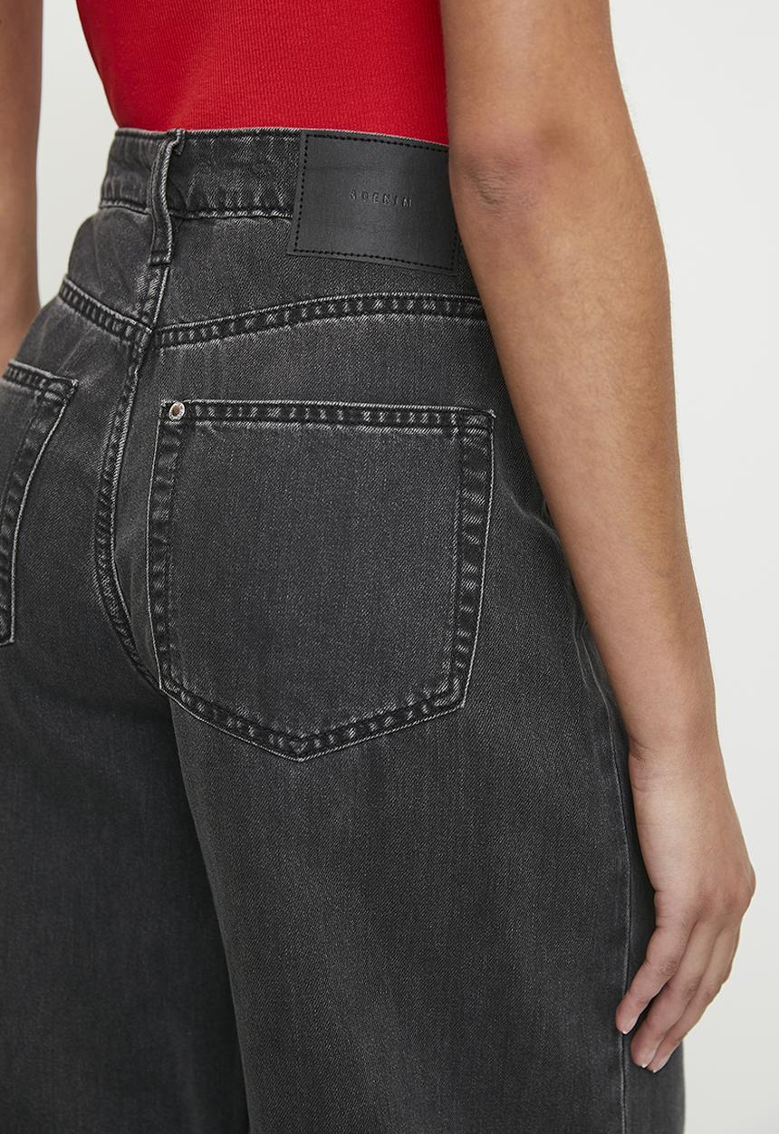 H&M - Baggy high jeans - black