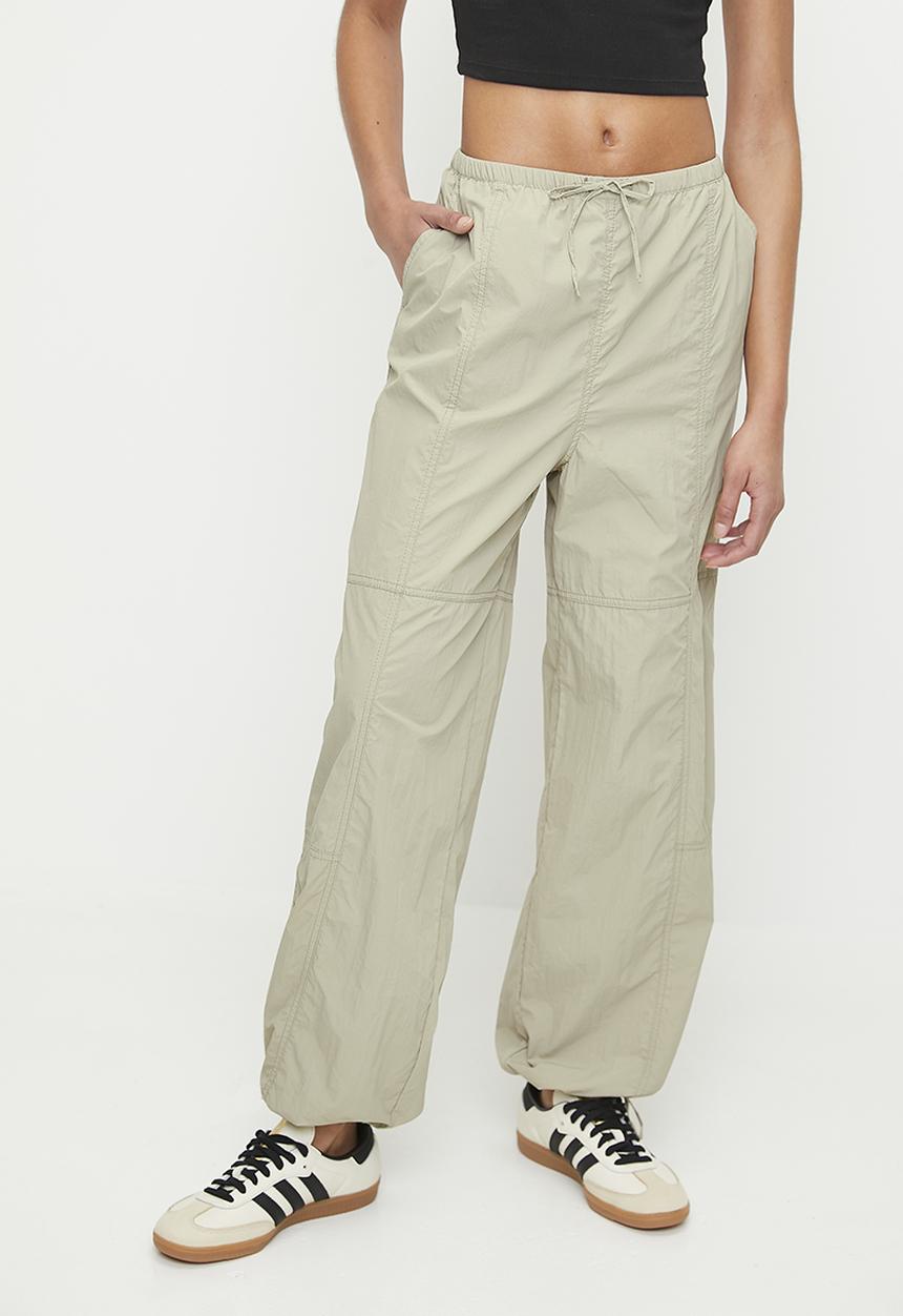 H&M - Nylon parachute trousers - beige
