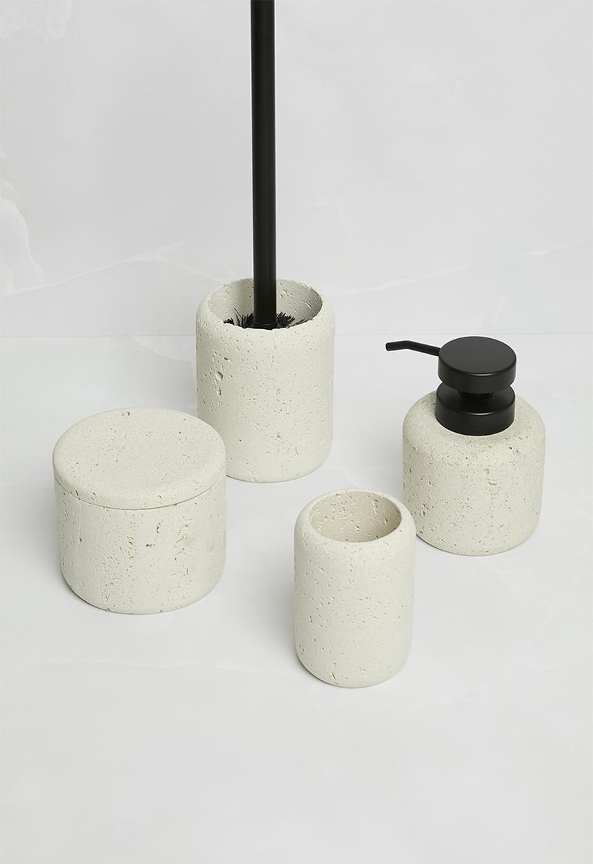 Sixth Floor - Terazzo storage holder - white
