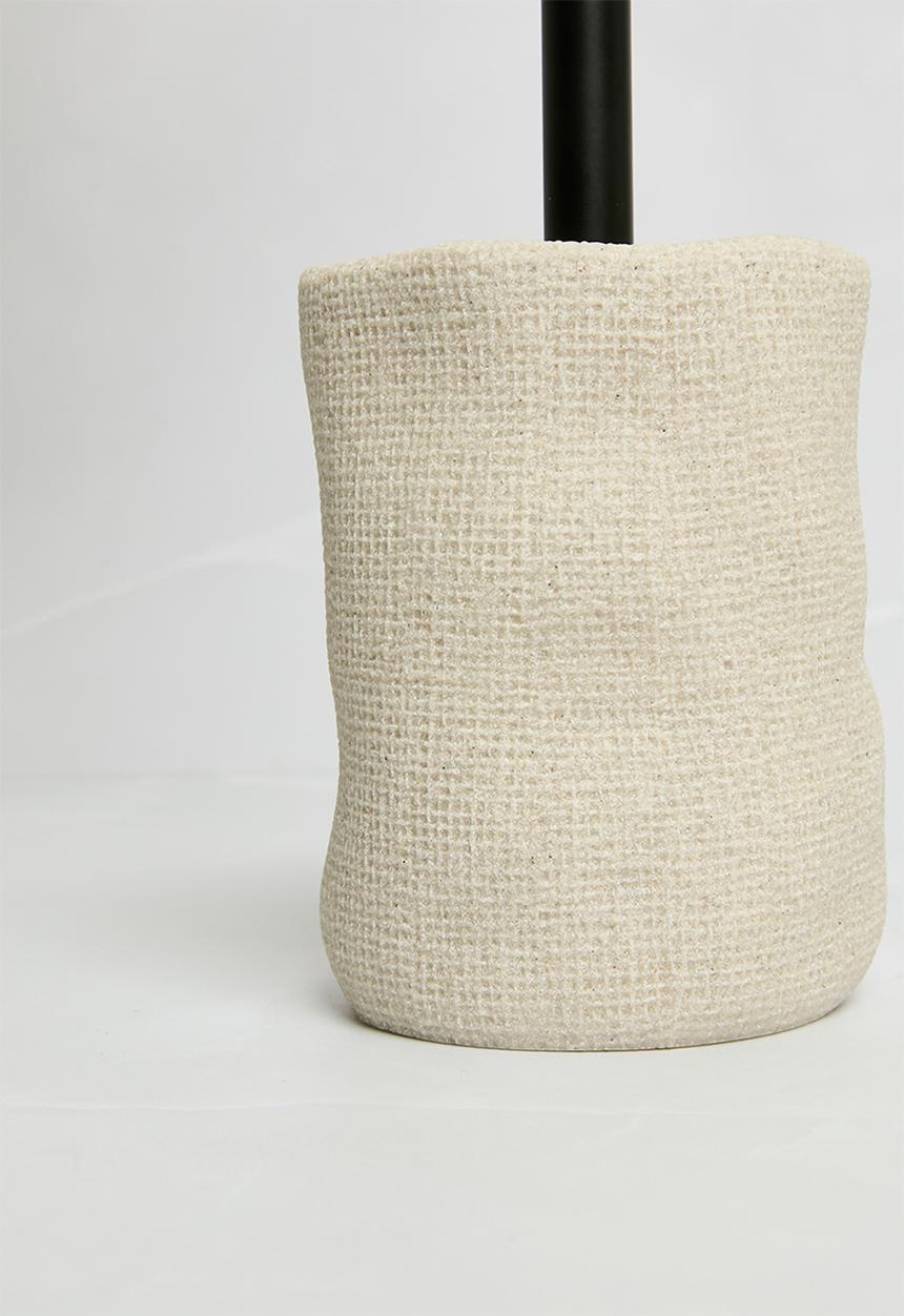 Sixth Floor - Textured Toilet Brush Holder - Natural