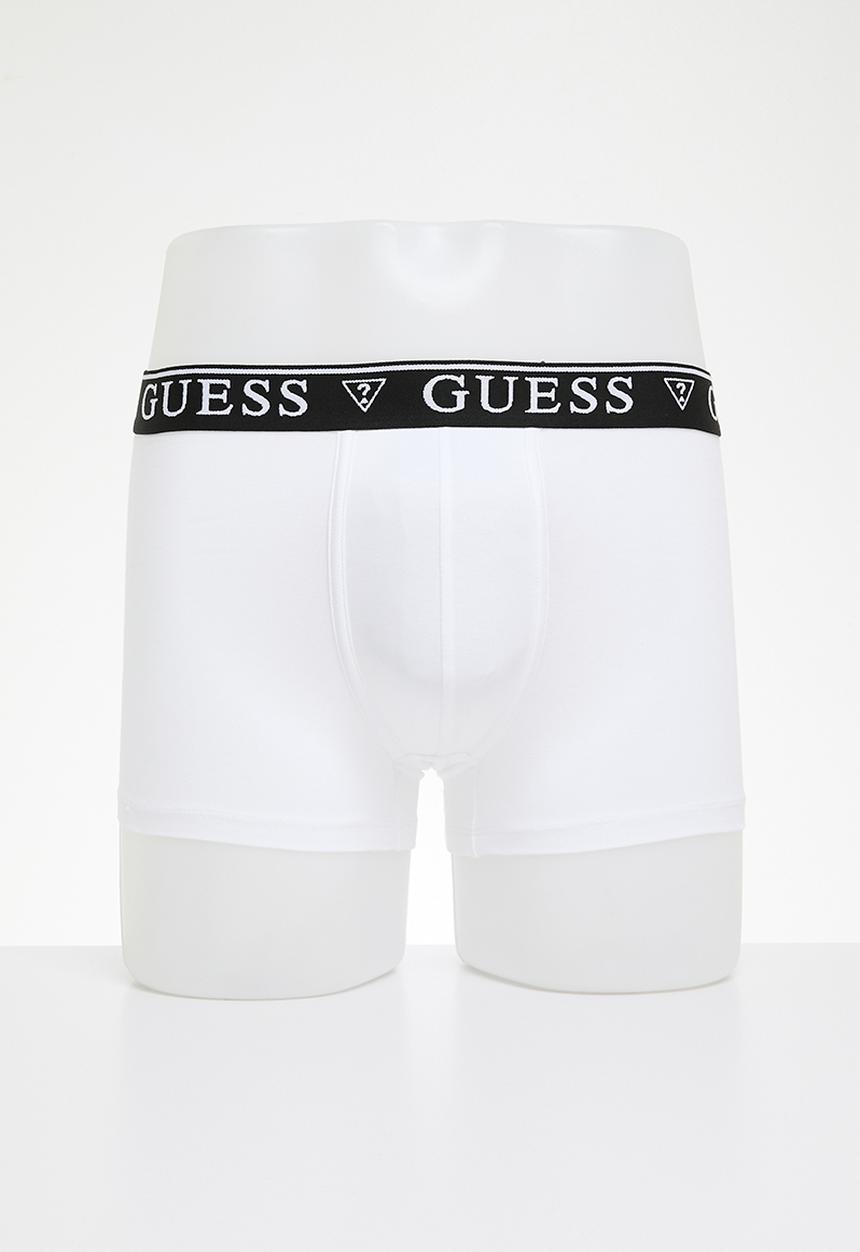 GUESS - Barney cash counte boxer trunk - pure white