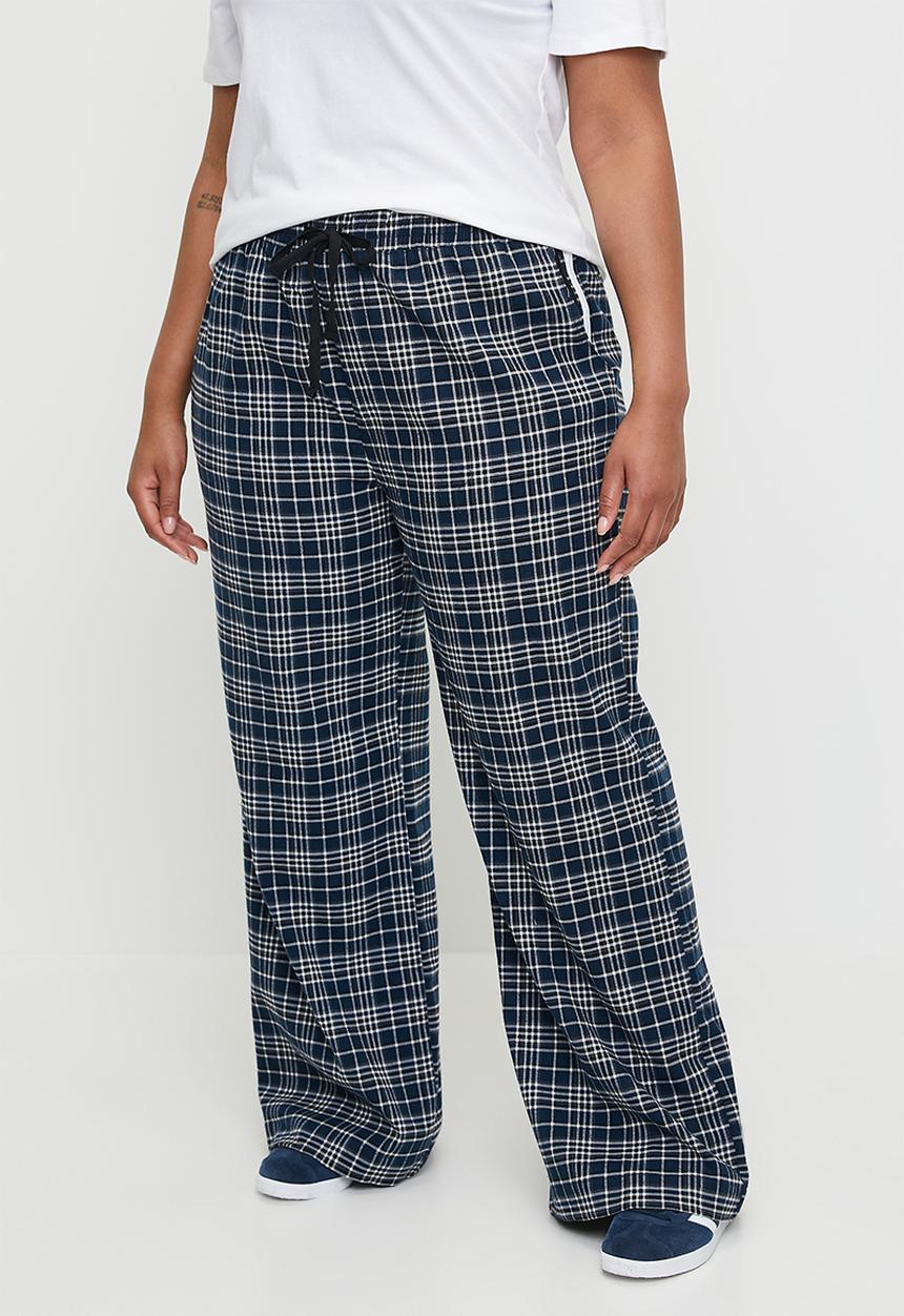 Cotton On - Plus Wren Check Pant - Navy Check