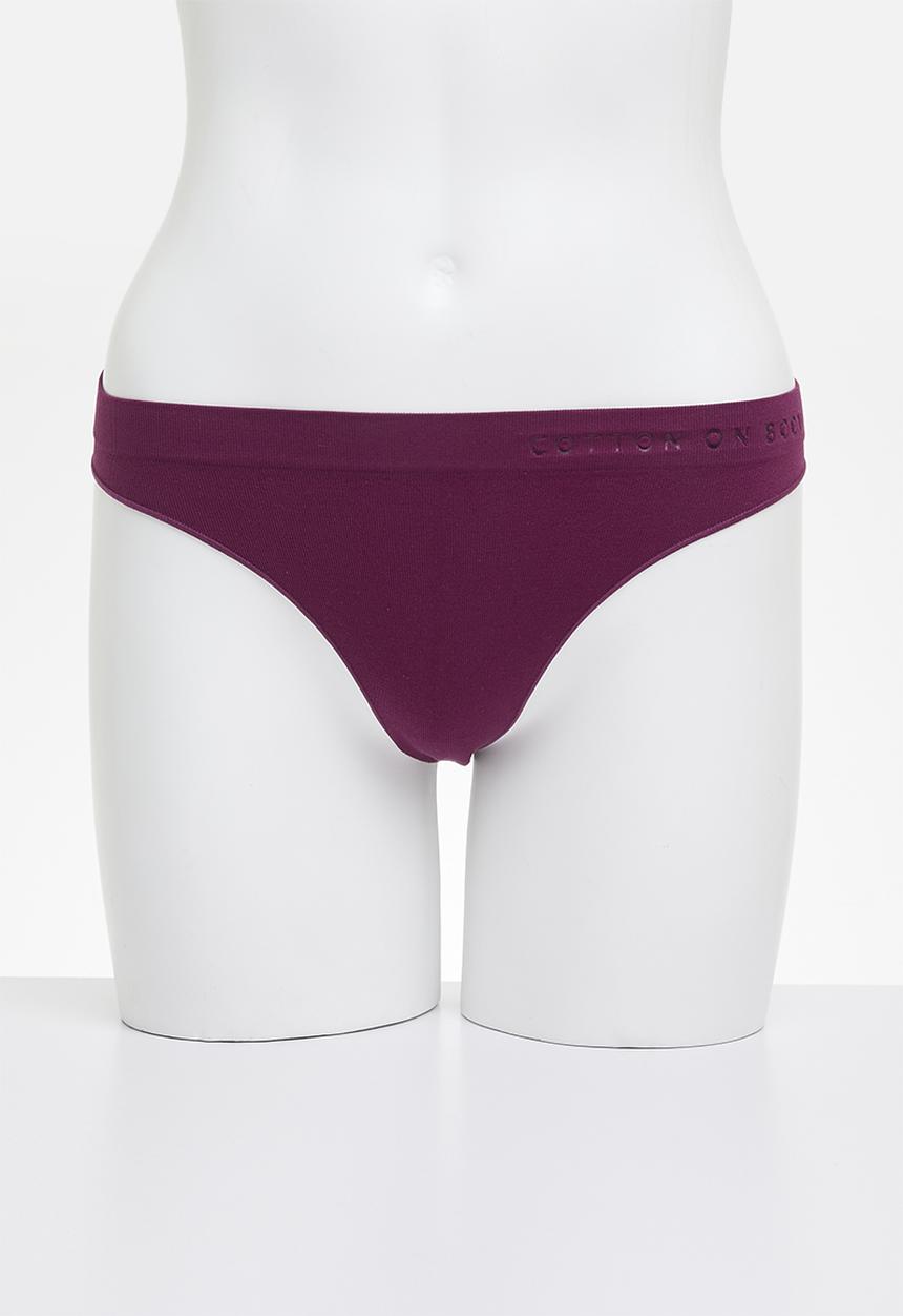 Cotton On - Seamless High Cut G String 3 Pack - multi