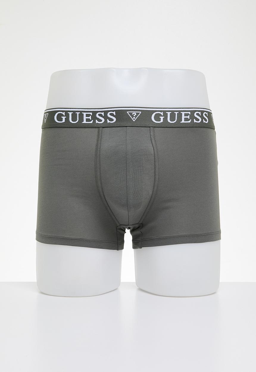 GUESS - Barney cash counte boxer trunk - lava dark grey