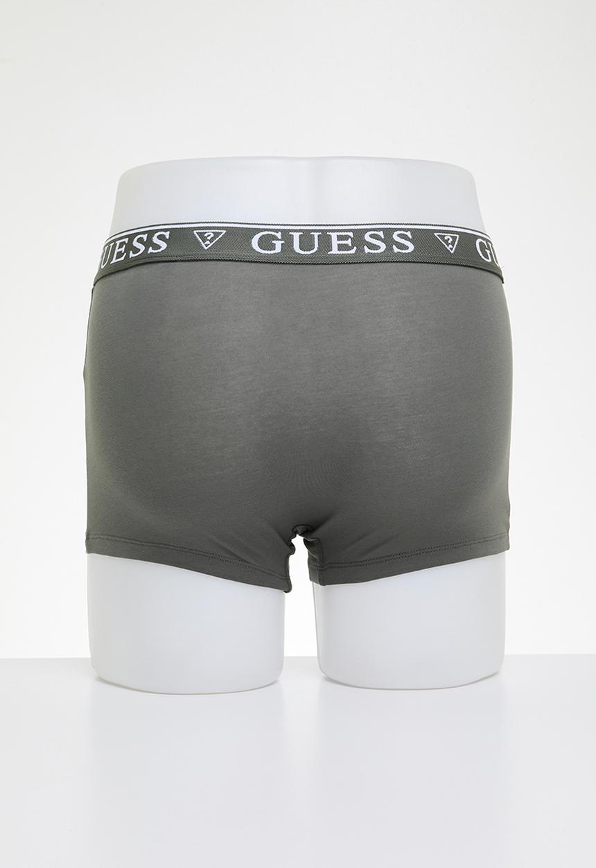 GUESS - Barney cash counte boxer trunk - lava dark grey