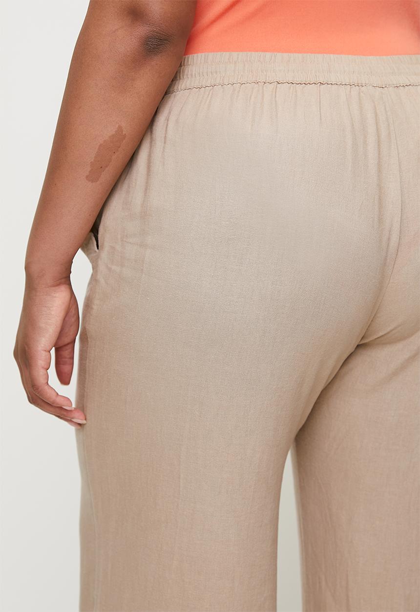 Cotton On - Plus Haven Wide Leg Pant - Mid Taupe