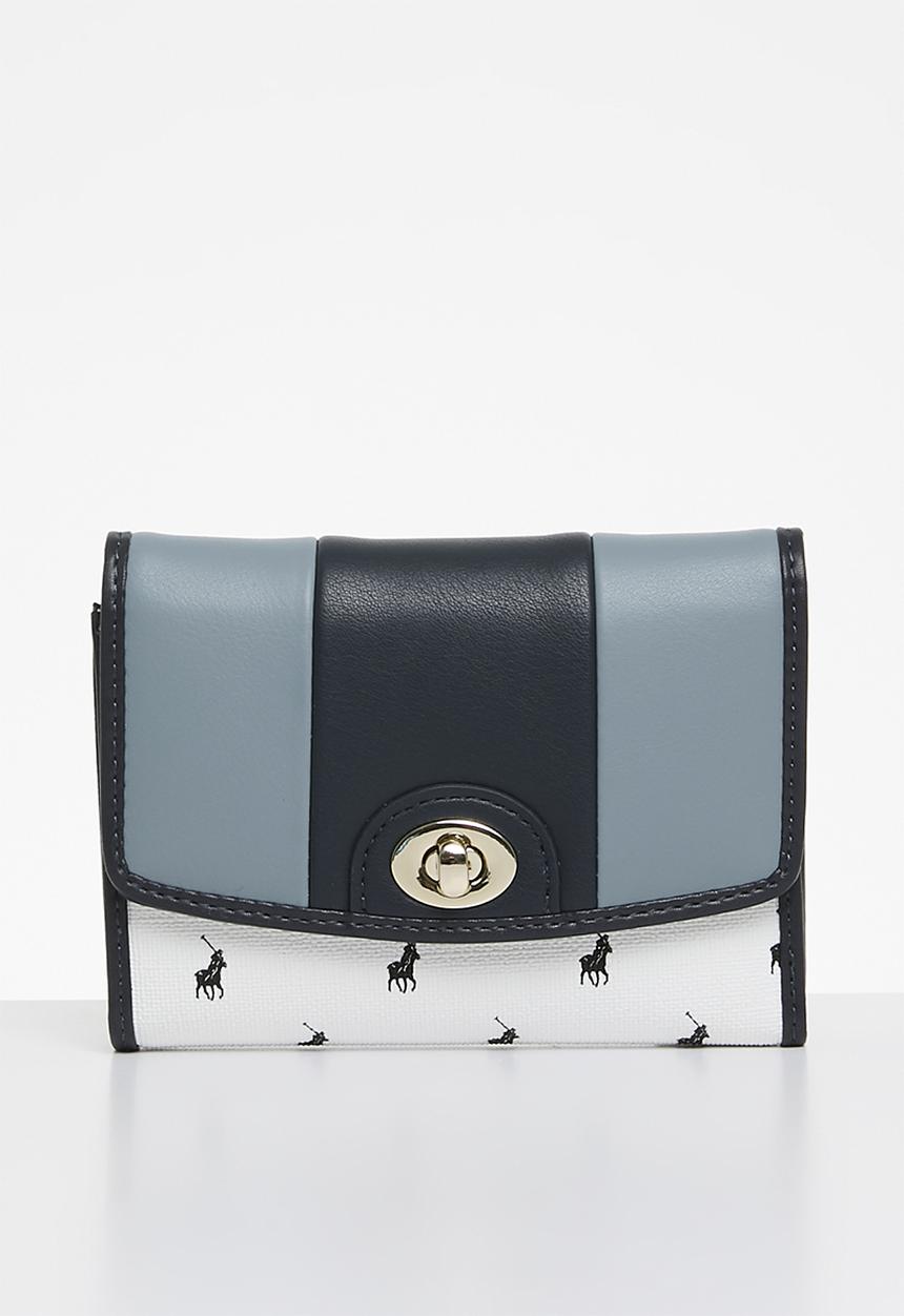 POLO - Casablanca compact trifold purse bag - blue